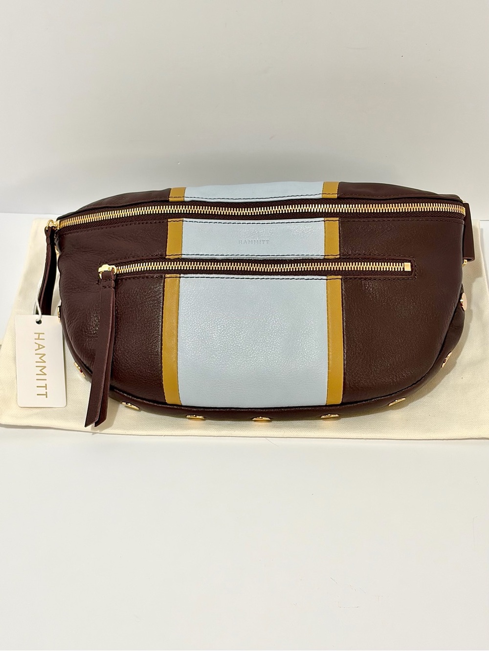 Hammitt Charles Large Striped Sling Bag In Regatta !!!NWT!!!